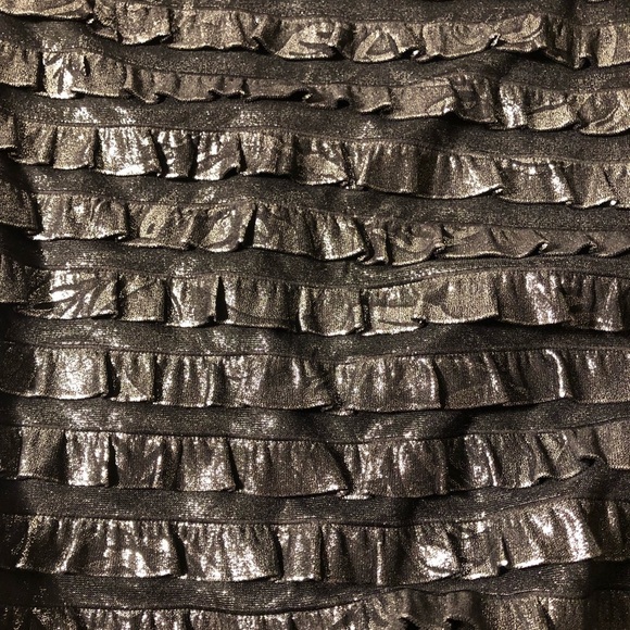 ASOS | matte metallic ruffle mini - Picture 5 of 6